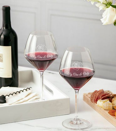 Personalized glassware on Instagram
