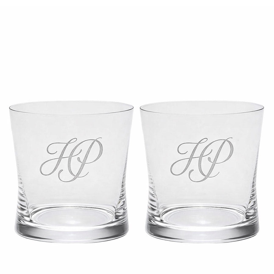 Engraved blaze art glass vase